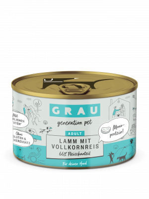 GRAU Lamm mit Vollkornreis 200g